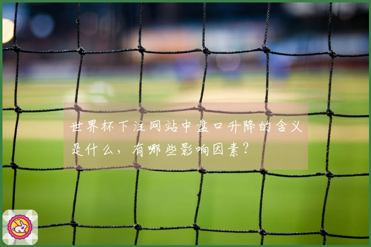 世界杯下注网站中盘口升降的含义是什么，有哪些影响因素？